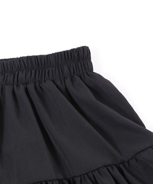 シフォンティアードミニスカート