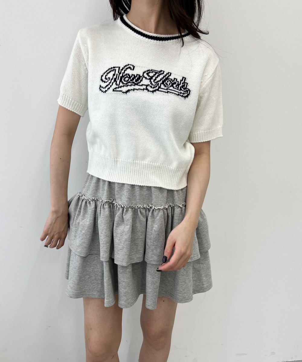 カレッジロゴコンパクトニット