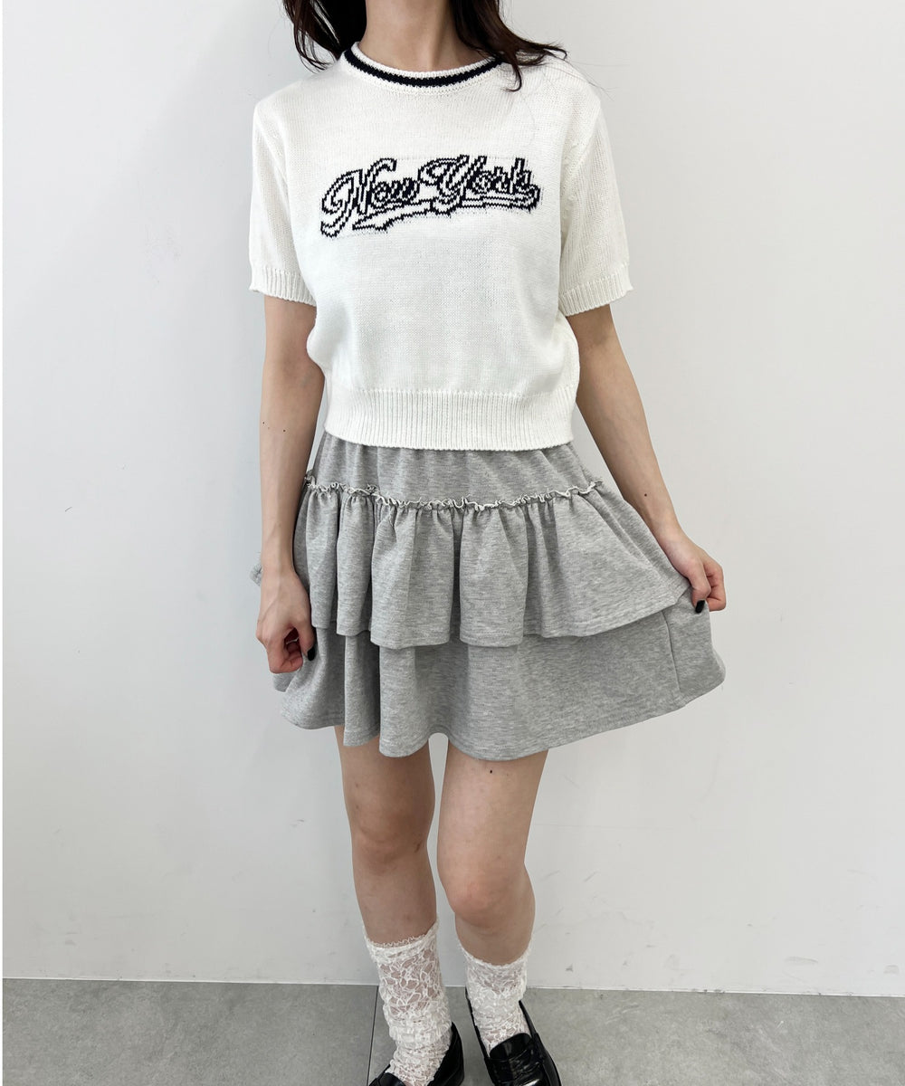 カレッジロゴコンパクトニット