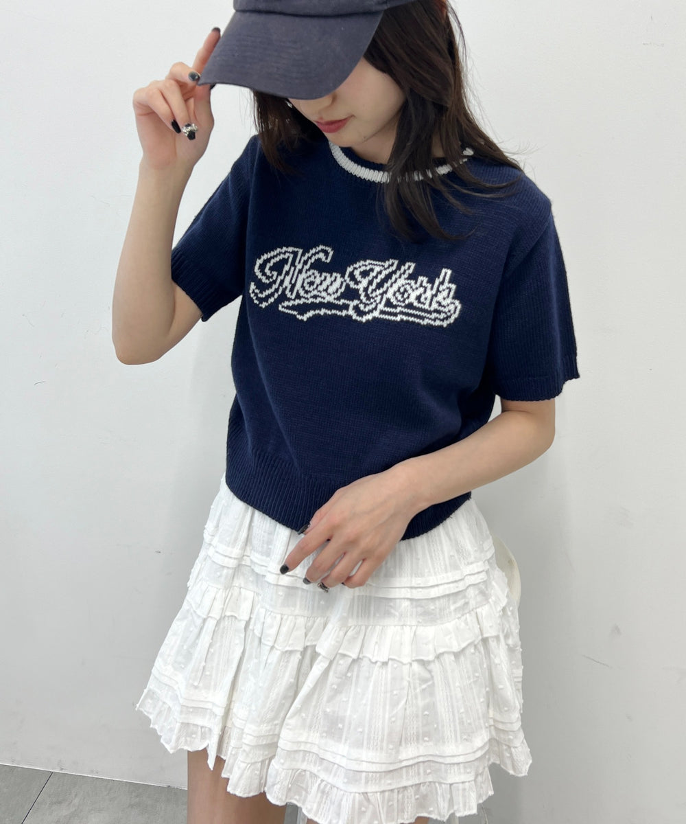 カレッジロゴコンパクトニット