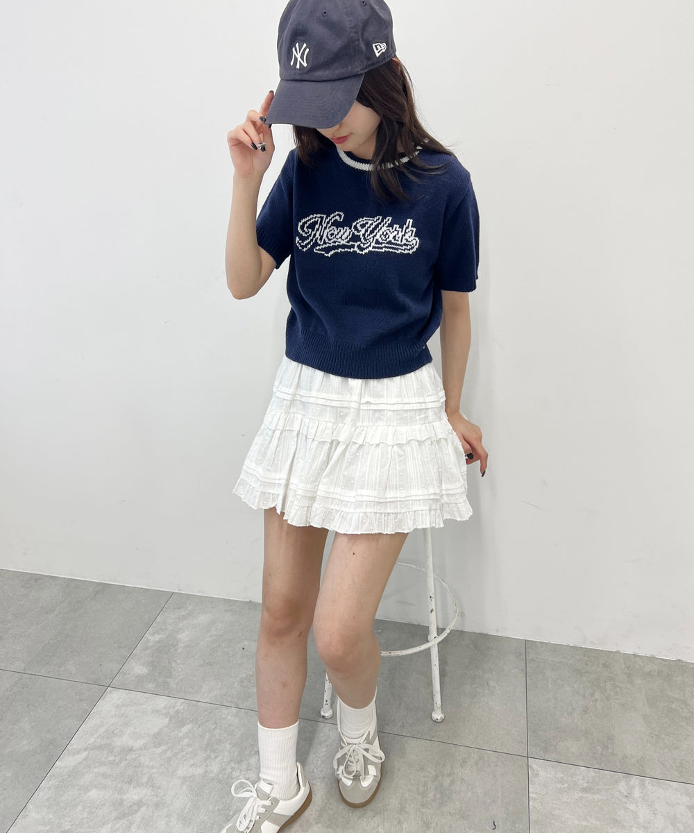 カレッジロゴコンパクトニット