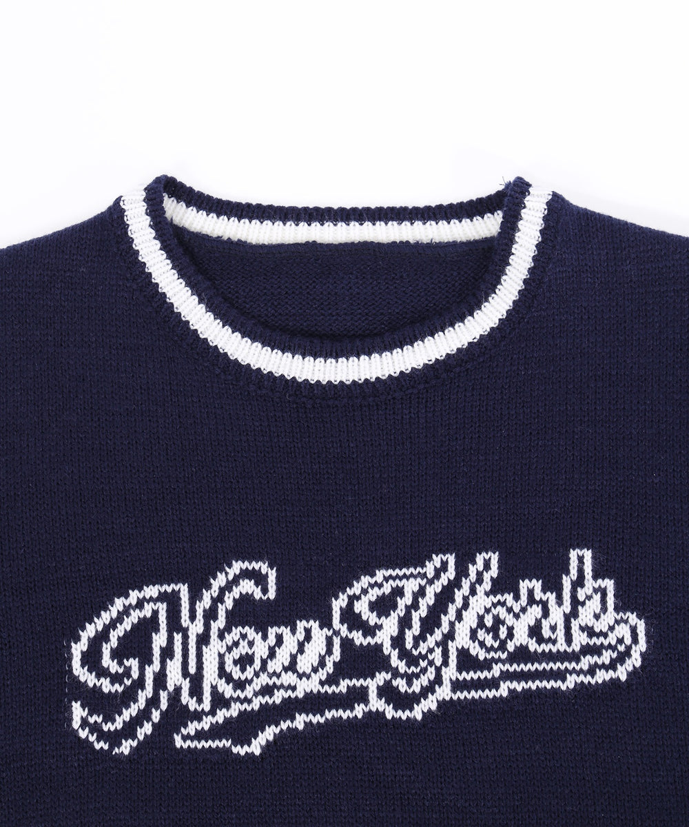 カレッジロゴコンパクトニット