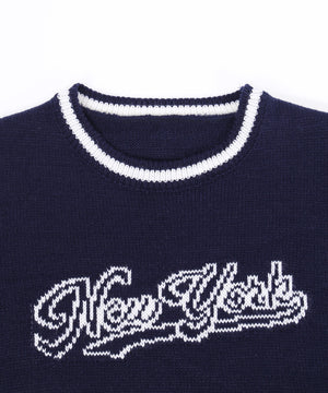 カレッジロゴコンパクトニット