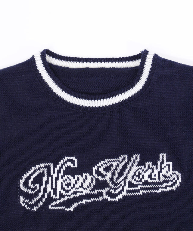 カレッジロゴコンパクトニット