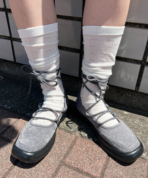 リボンパターンハイソックス