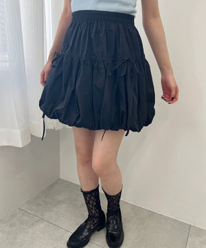 リボンデザインバルーンスカート
