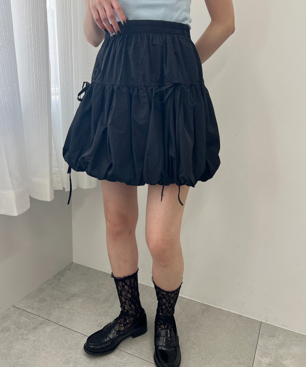 リボンデザインバルーンスカート