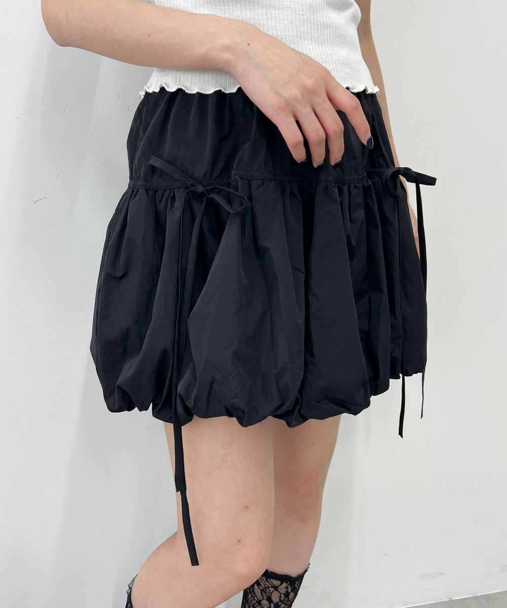 リボンデザインバルーンスカート