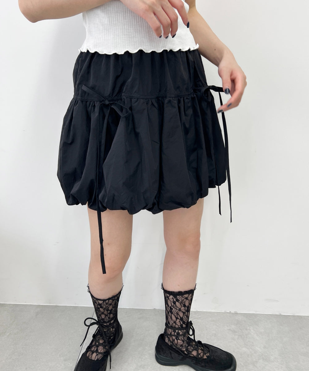リボンデザインバルーンスカート