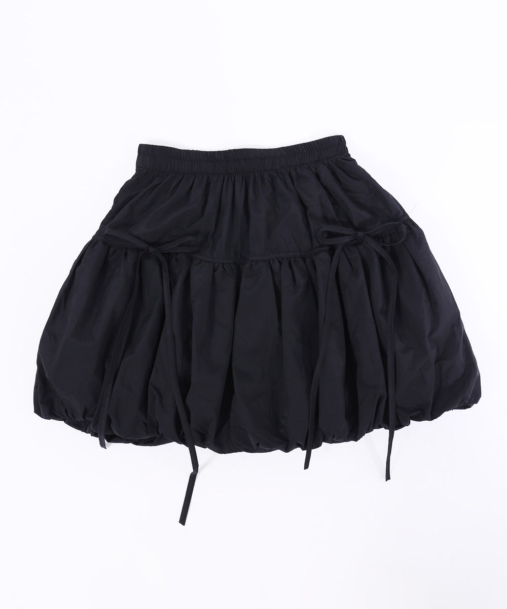 リボンデザインバルーンスカート