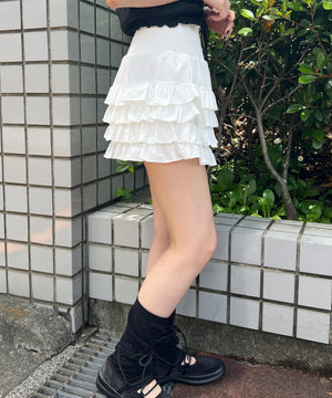 ミニティアードフリルスカート