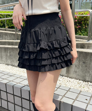 ミニティアードフリルスカート