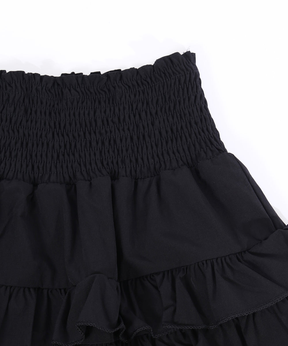 ミニティアードフリルスカート