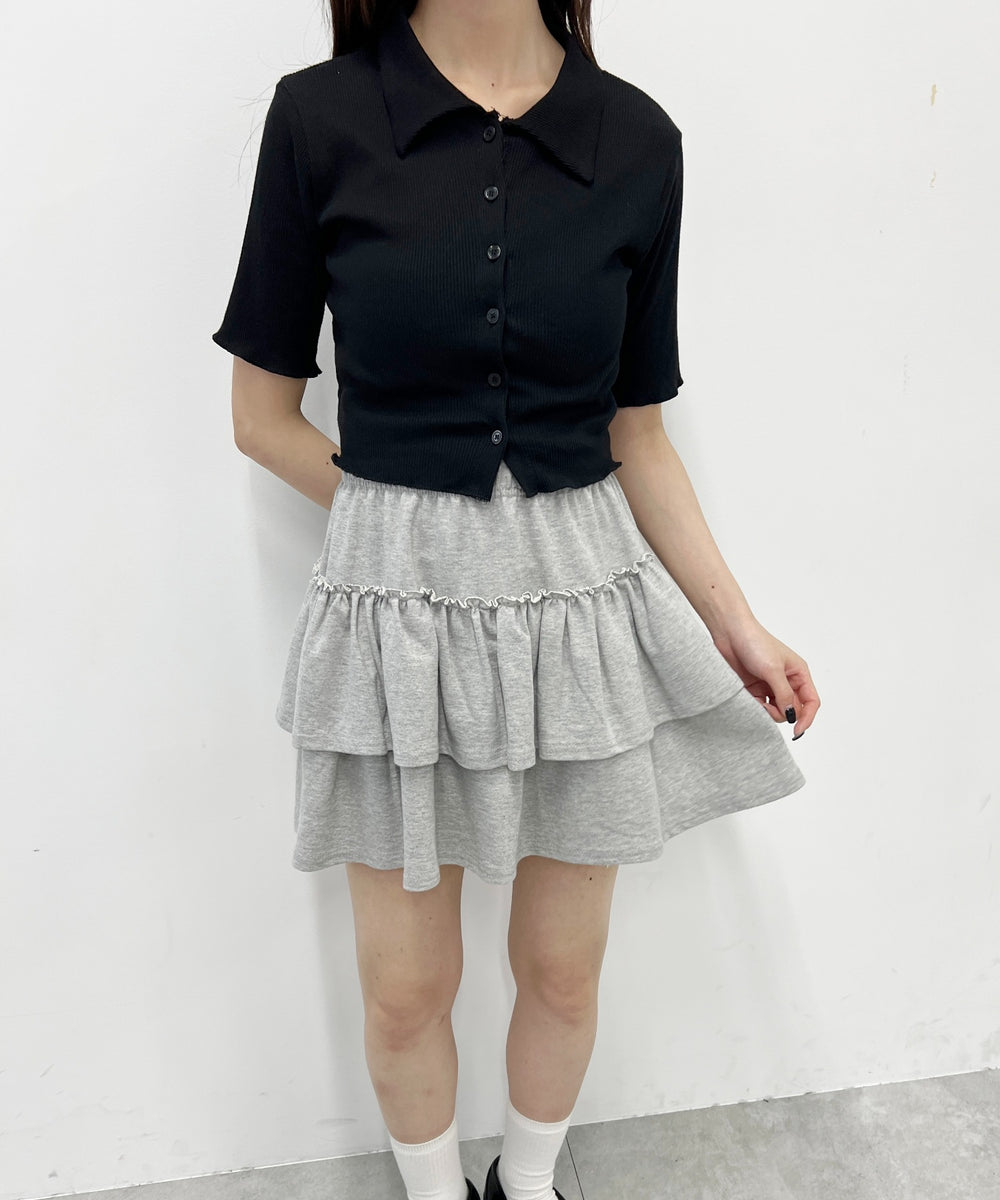 半袖ピチカーディガン