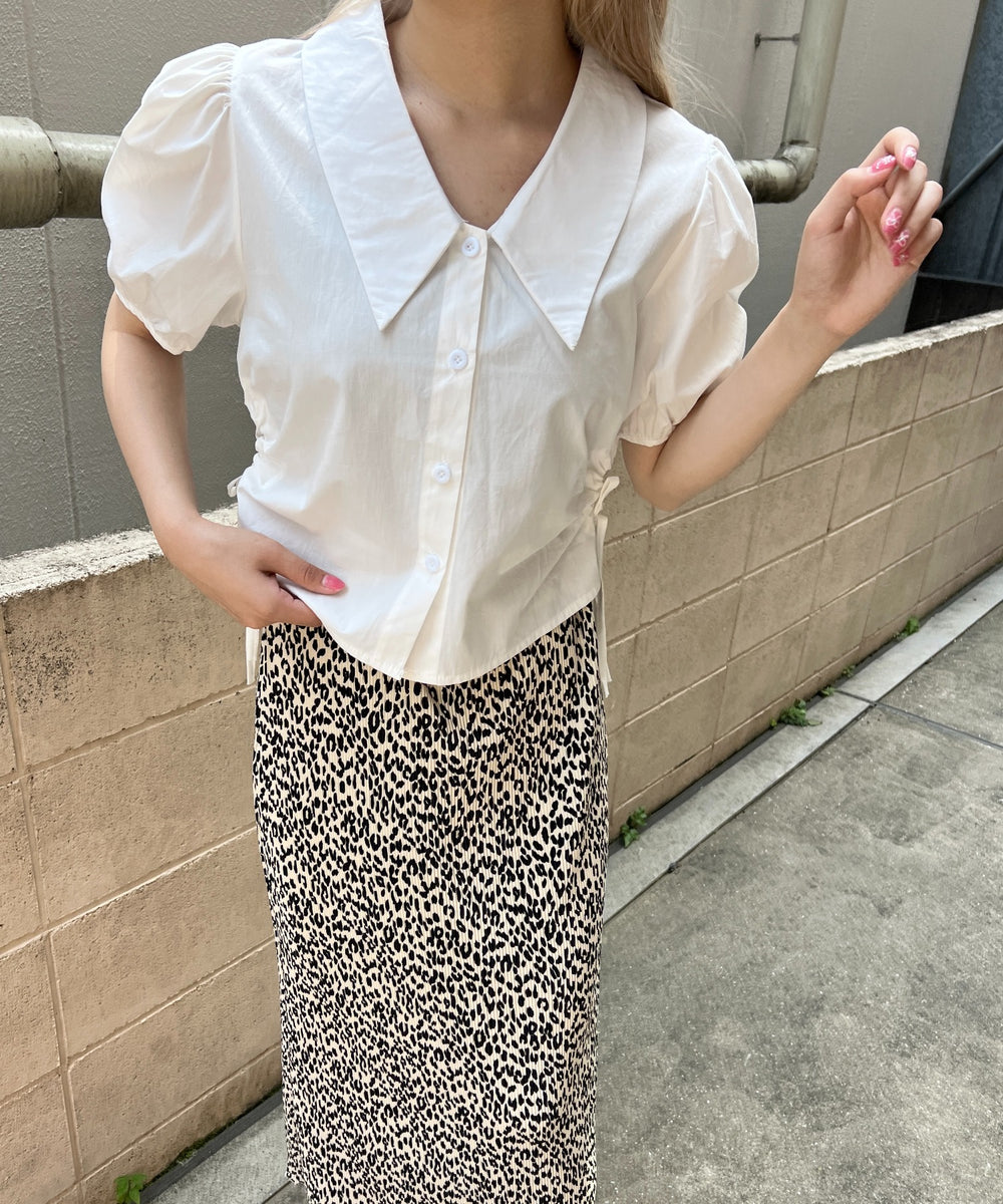 サイドドロストブラウス