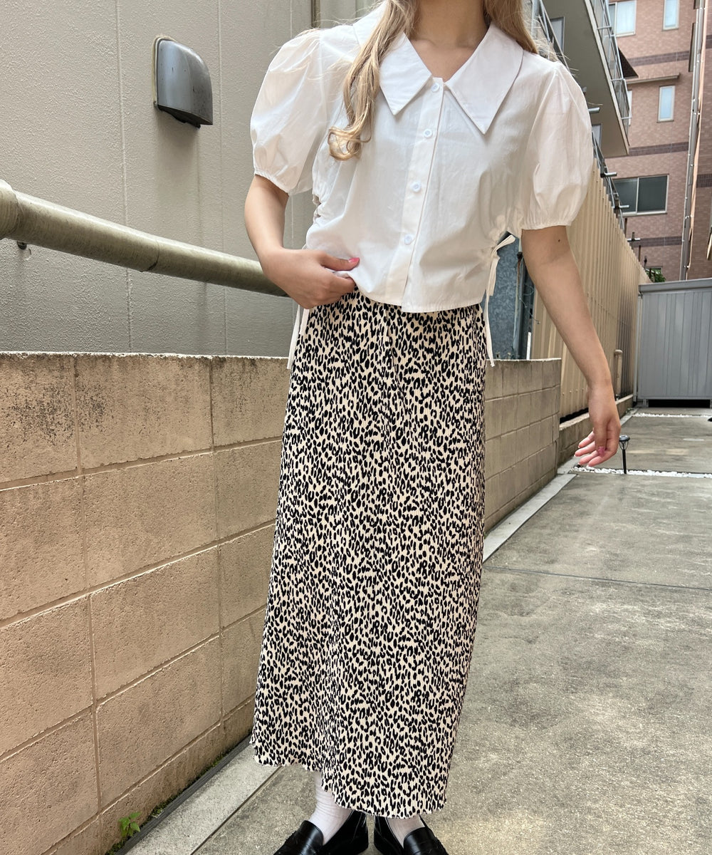 サイドドロストブラウス