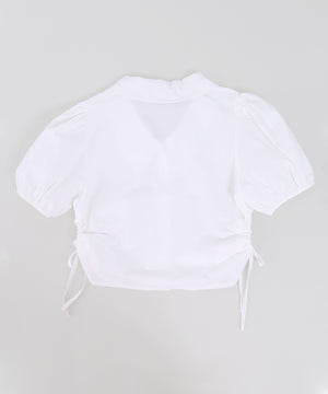 サイドドロストブラウス