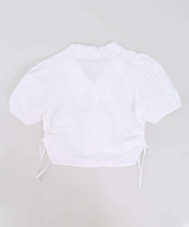 サイドドロストブラウス