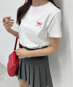 リボンコンパクトTシャツ