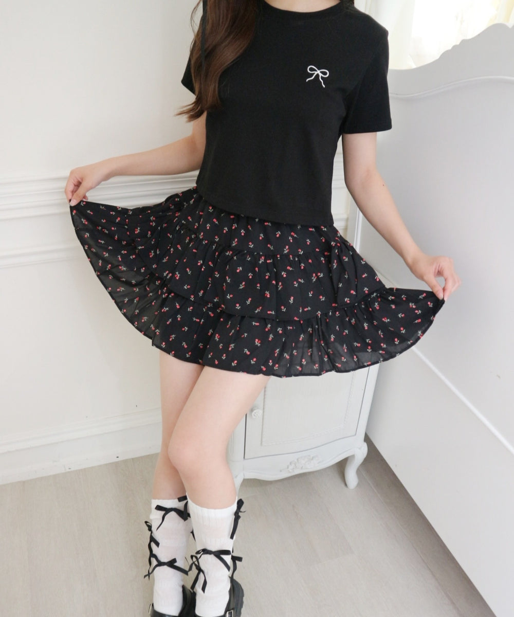 リボンコンパクトTシャツ