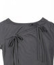 カットアウトWリボンTシャツ