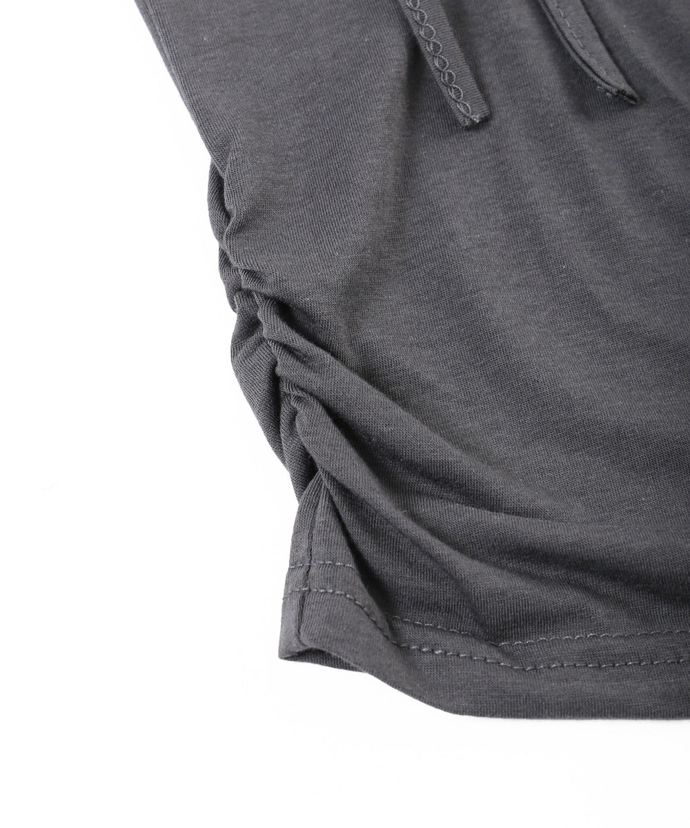 カットアウトWリボンTシャツ