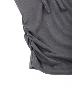 カットアウトWリボンTシャツ