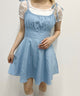 デニムフレアワンピース