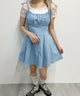 デニムフレアワンピース