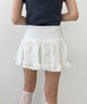 レースパイピングミニスカート