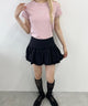 レースパイピングミニスカート