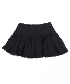 レースパイピングミニスカート