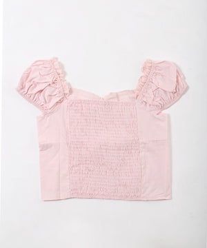 フロントリボンブラウス