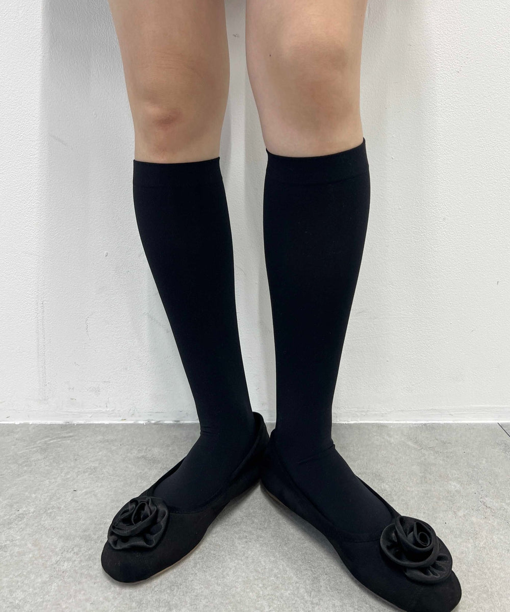 無地ミドルソックス