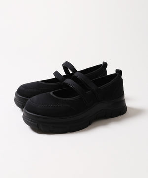 ボリュームソールWストラップシューズ