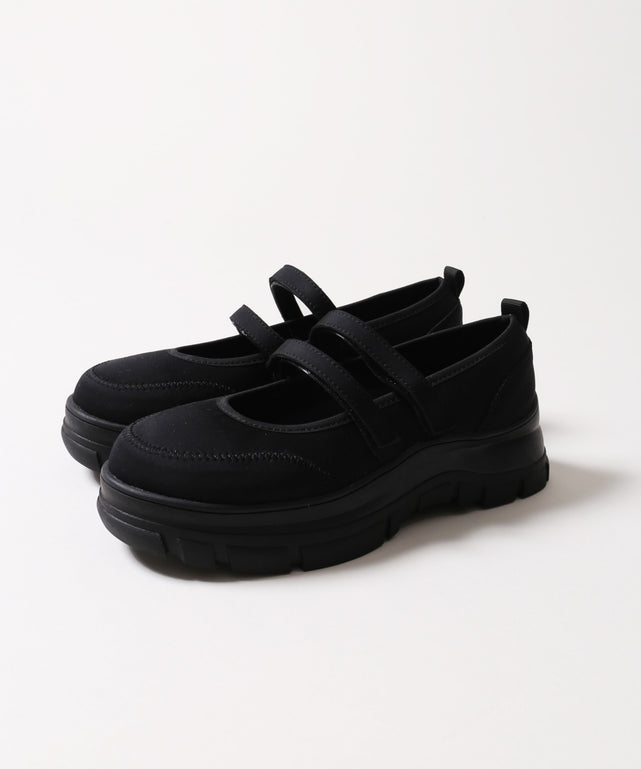 ボリュームソールWストラップシューズ