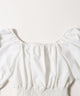 パフスリーブリボンブラウス