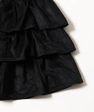 コーデュロイ3段ティアードスカート