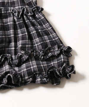 チェックフリルミニスカート