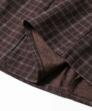 切り替えチェックキャミワンピース