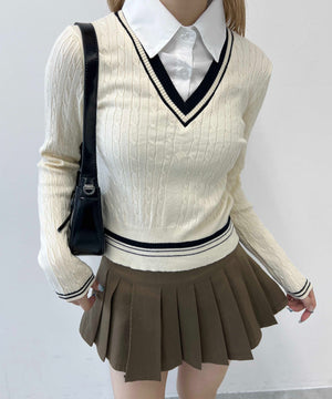 ホワイトアイボリー モデル：160㎝ F着用