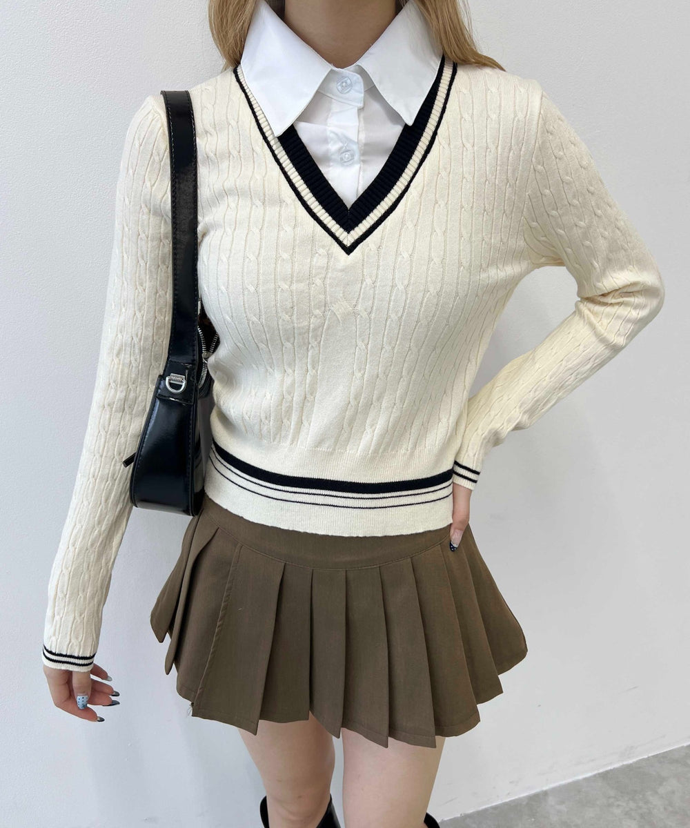 ホワイトアイボリー モデル：160㎝ F着用