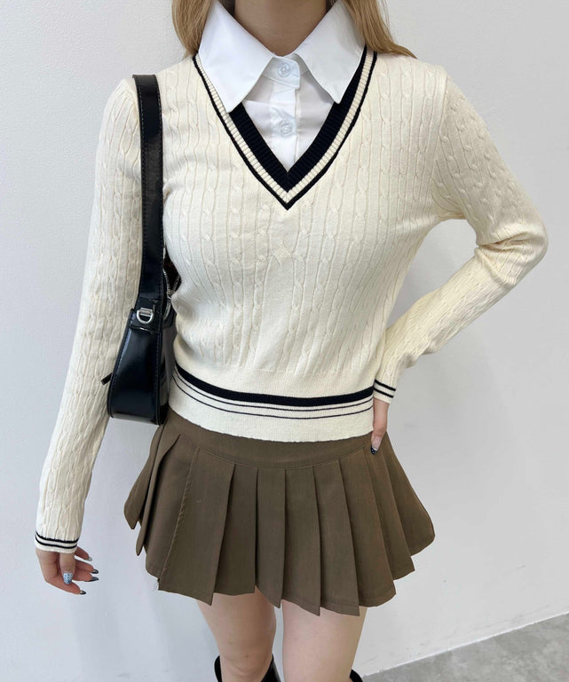 ホワイトアイボリー モデル：160㎝ F着用