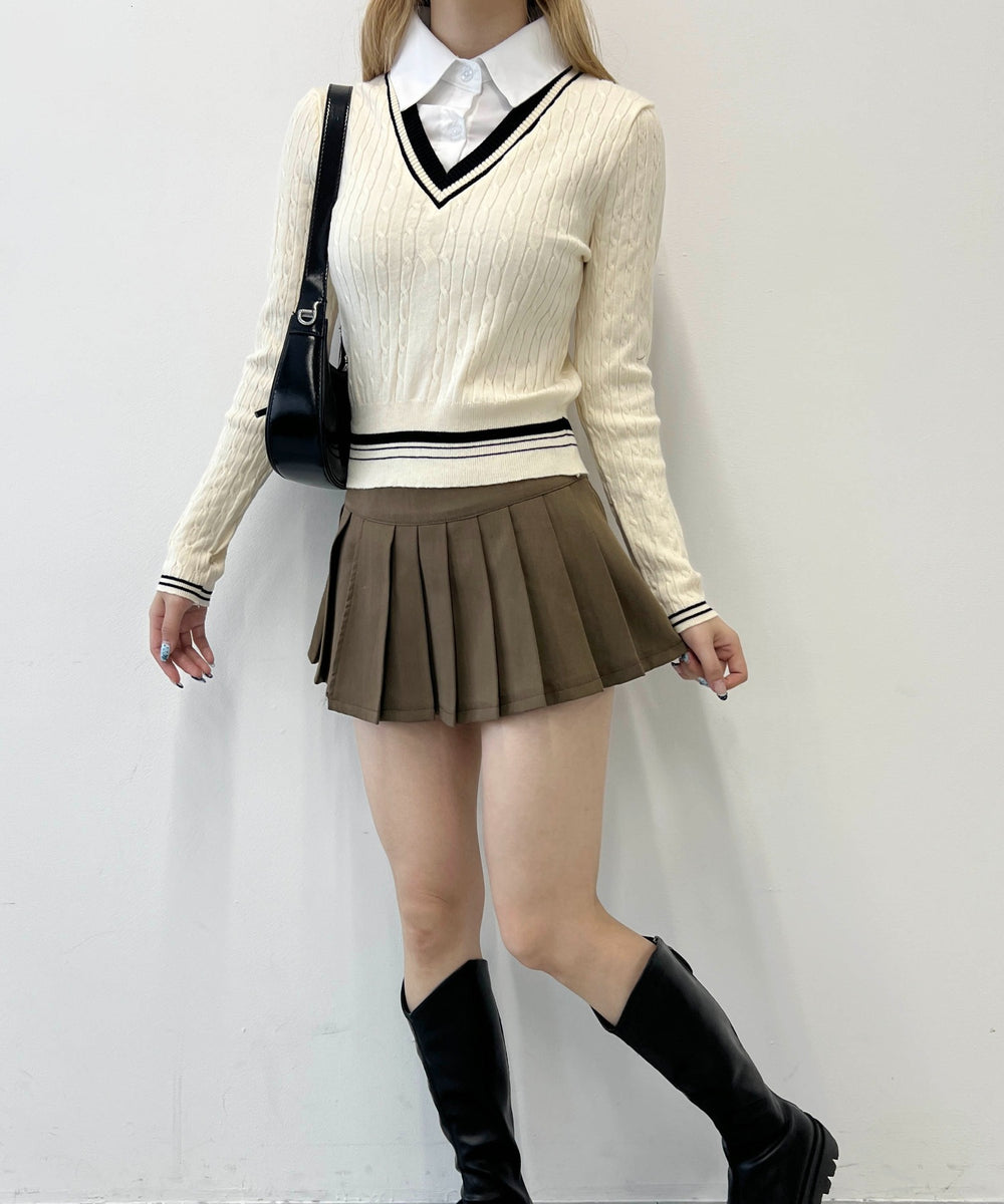 ホワイトアイボリー モデル：160㎝ F着用