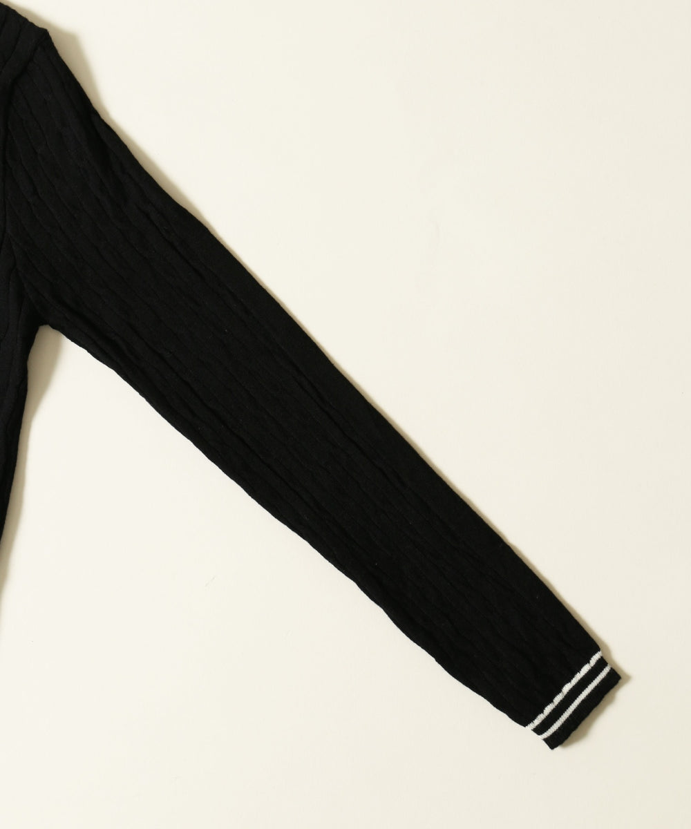 シャツドッキングラインニット