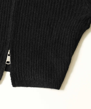 フェザーキリカエWジップカーディガン