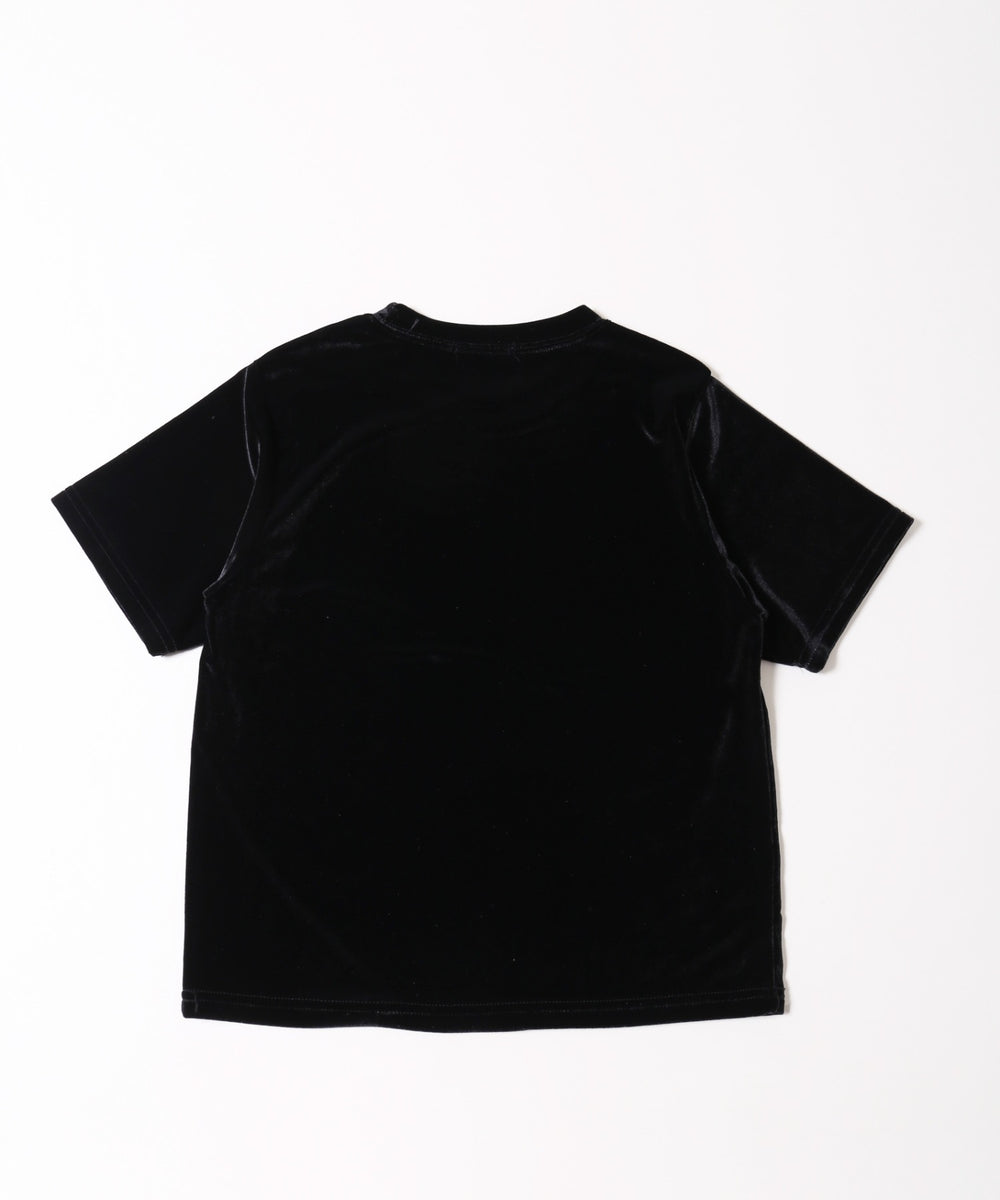 ベロア半袖トップス