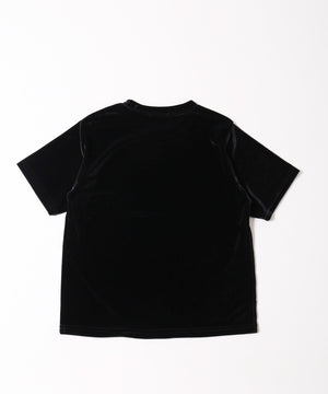 ベロア半袖トップス