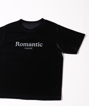 ベロア半袖トップス