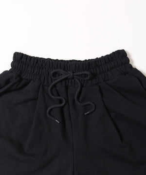 ヘムレーススウェットショートパンツ